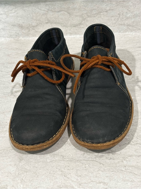 Born Shoes - Women’s 7.5 Born Nuala Booties Blue Nubuck Suede Leather Chukka Ankle Boots